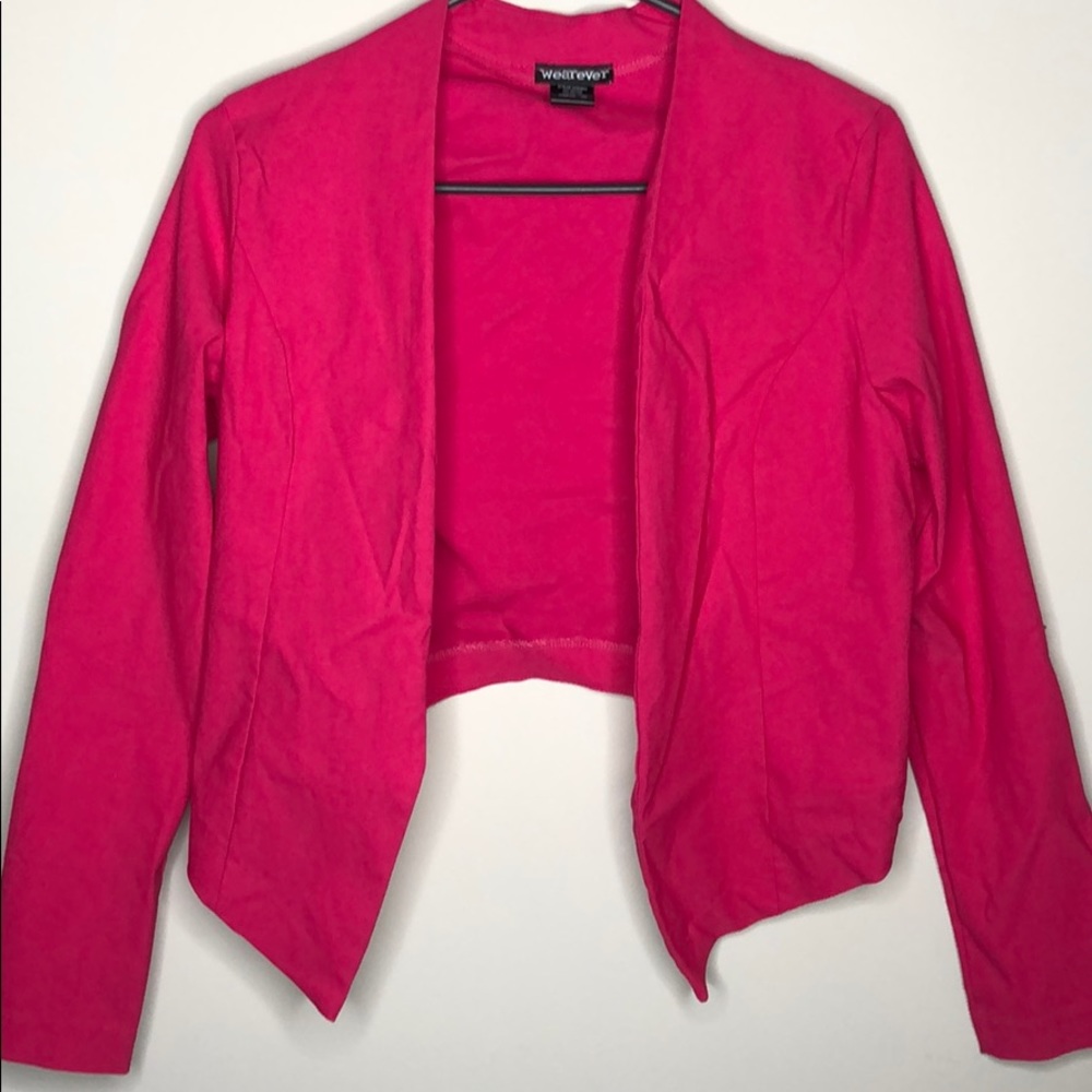 Pink High Low Blazer